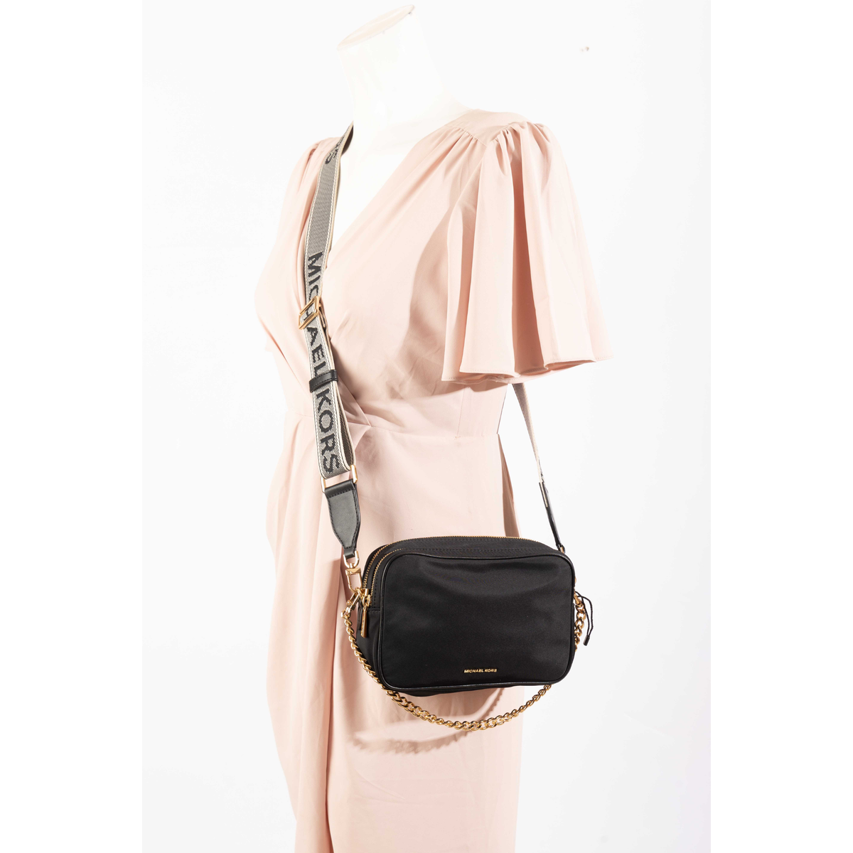 Michael Kors Bryant Black Camera Crossbody Bag