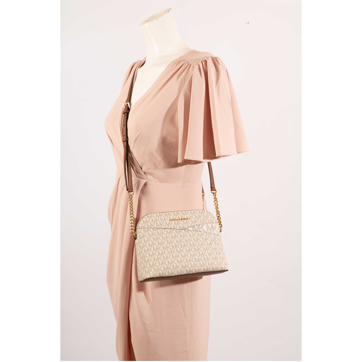 Michael Kors White Jet Set Travel Crossbody Bag