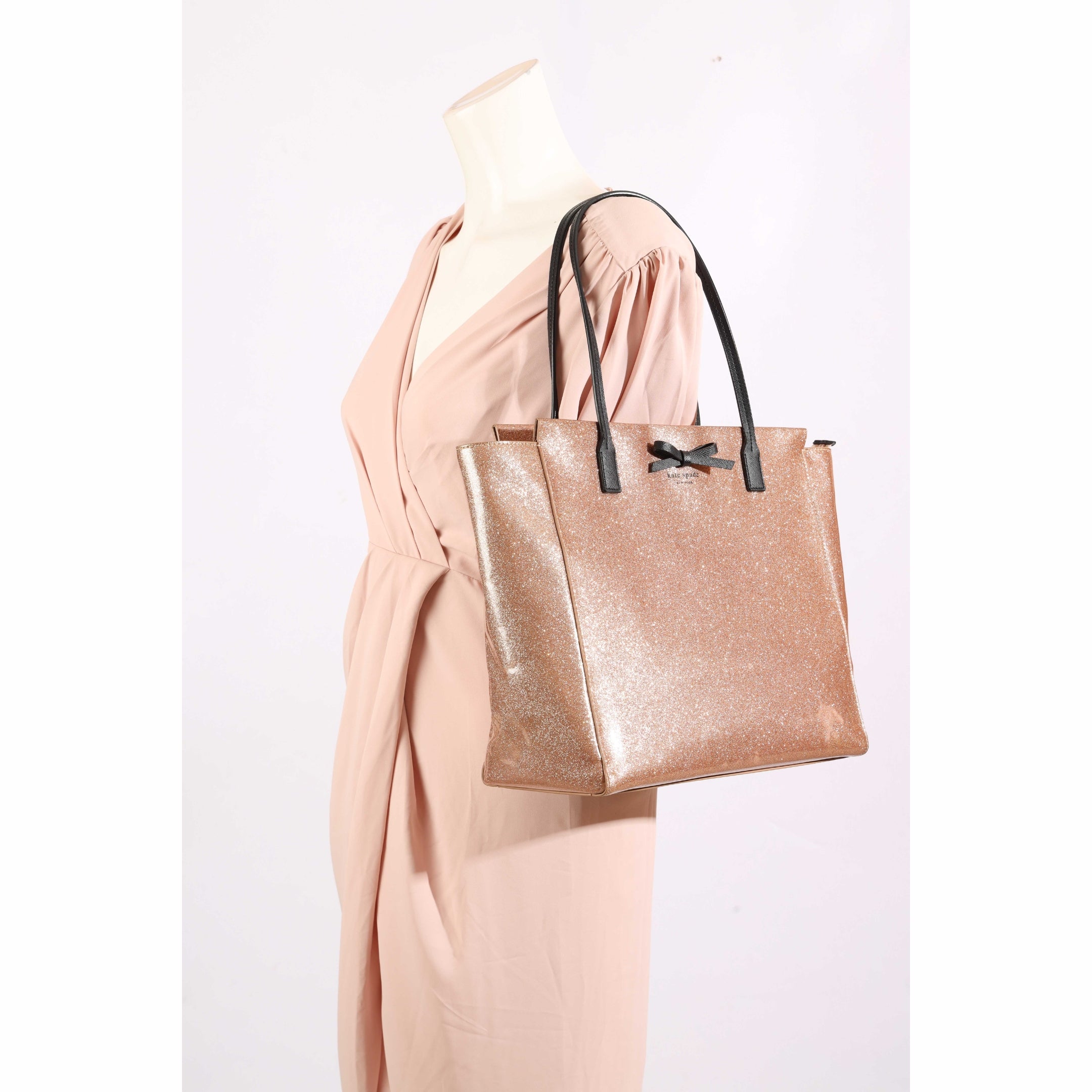 Kate Spade Mavis Street Taden Rose Gold Bow Tote