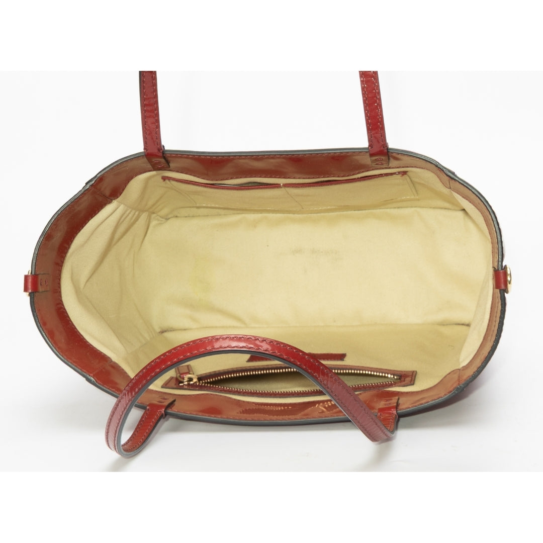 Valentino Red Leather Rockstud Trapeze Tote