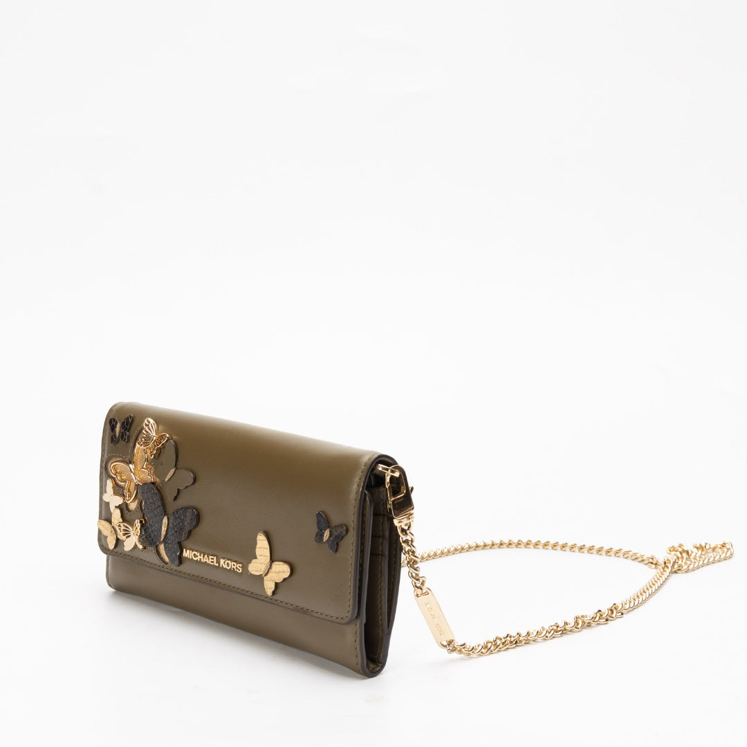 Michael Kors Olive Convertible Chain Wallet