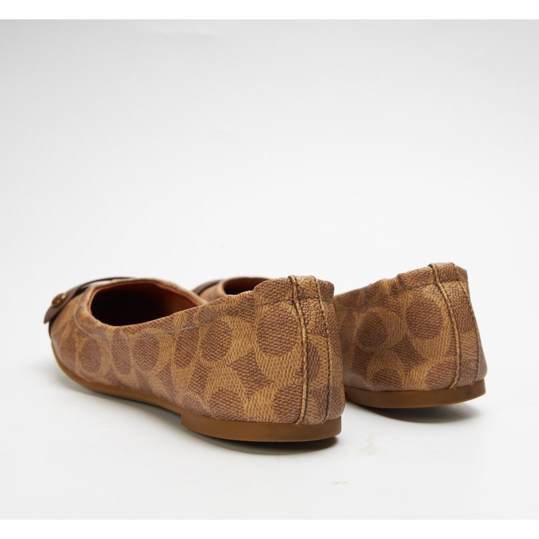 Coach Printed Toe-Cap Ballerinas