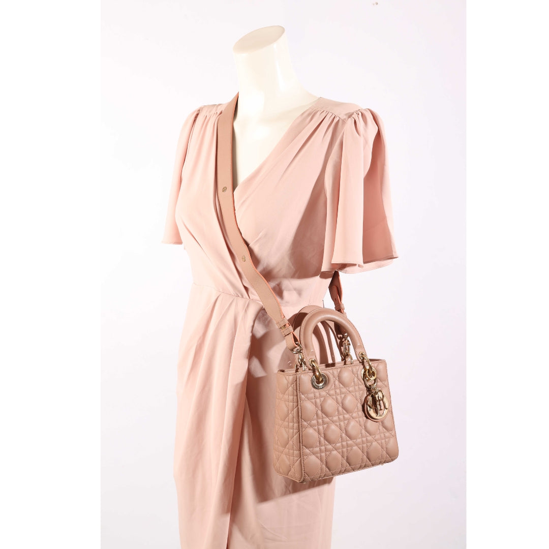 Dior Pink Mini Lady Dior Bag