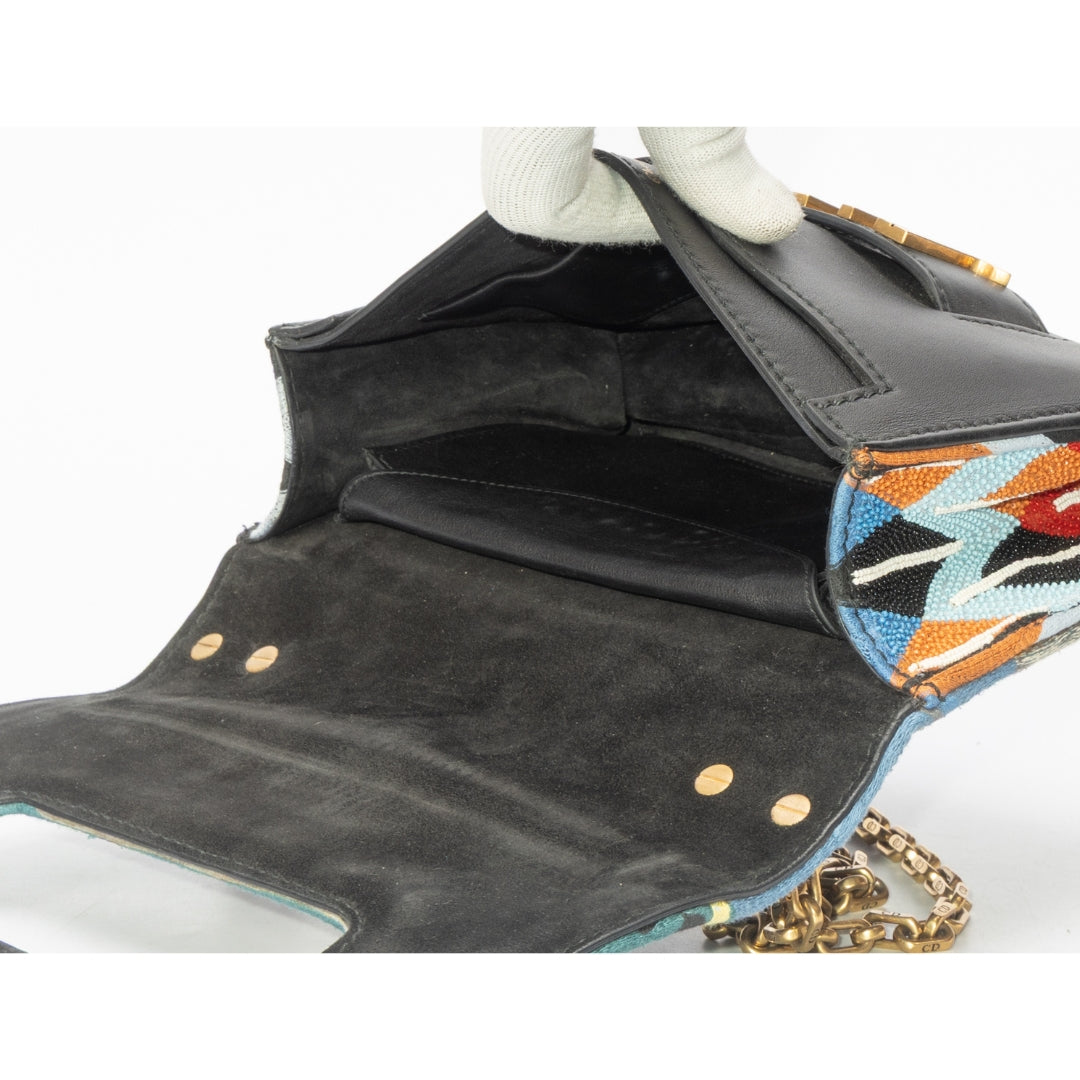 Dior J'Adior Embroidered Canvas Flap Bag