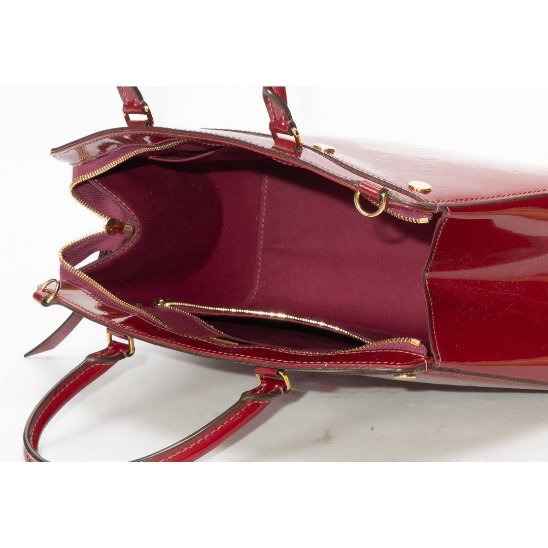 Louis Vuitton Griotte Vernis Brea MM Satchel