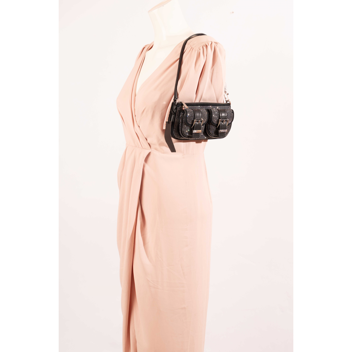 Michael Kors Zoe Convertible Suede Pochette