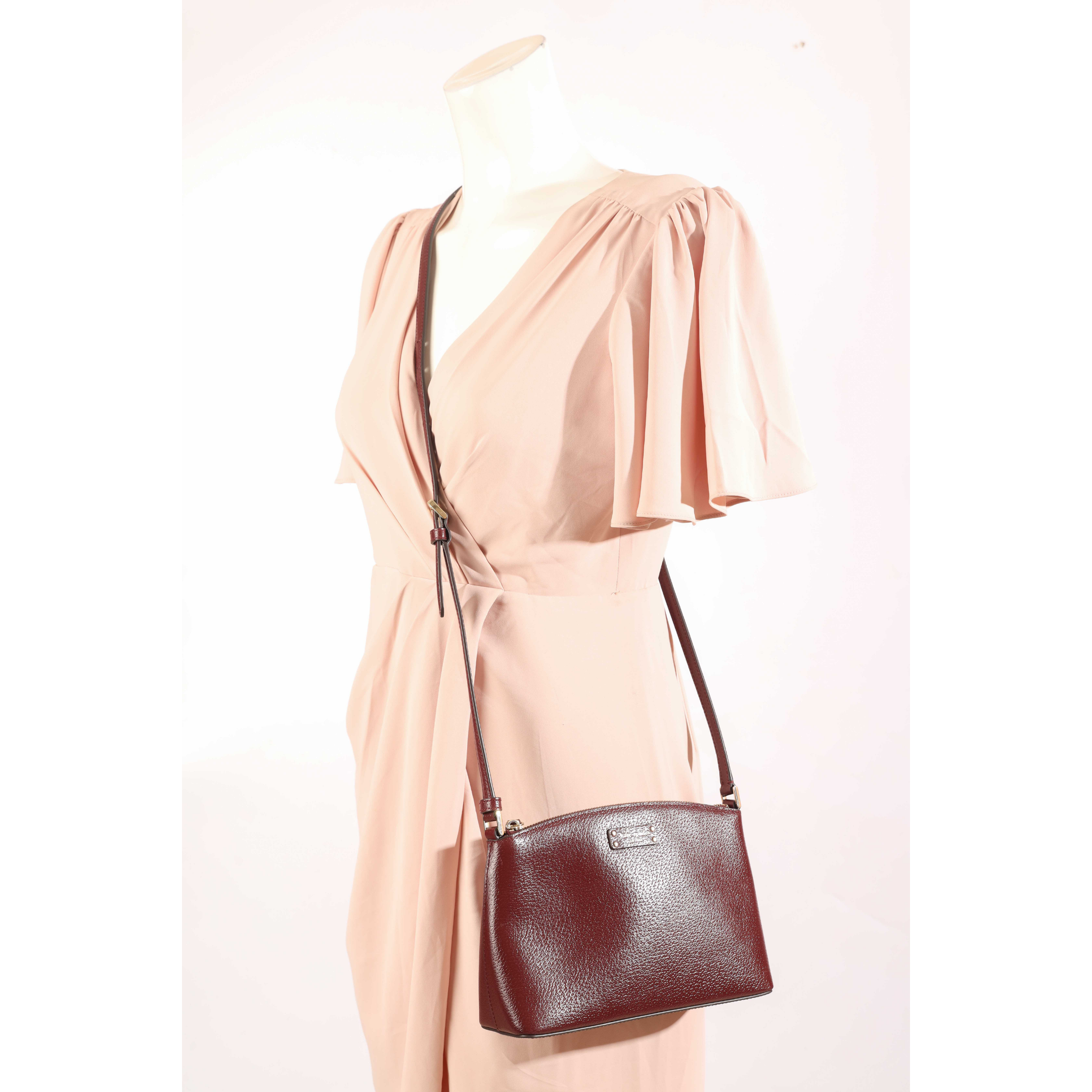 Kate Spade Burgundy Jeanne Crossbody Bag