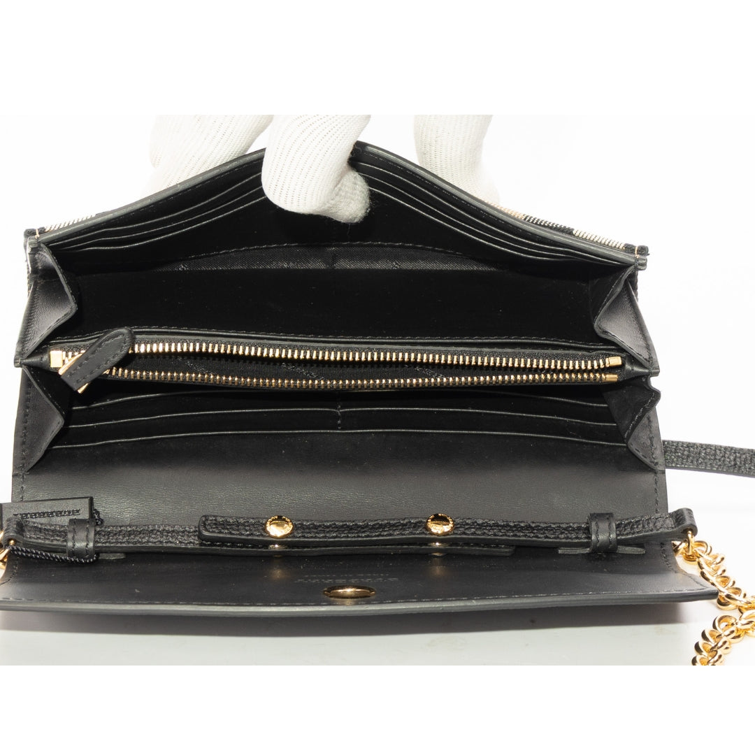 Burberry House Check Canvas Flap Continental Wallet
