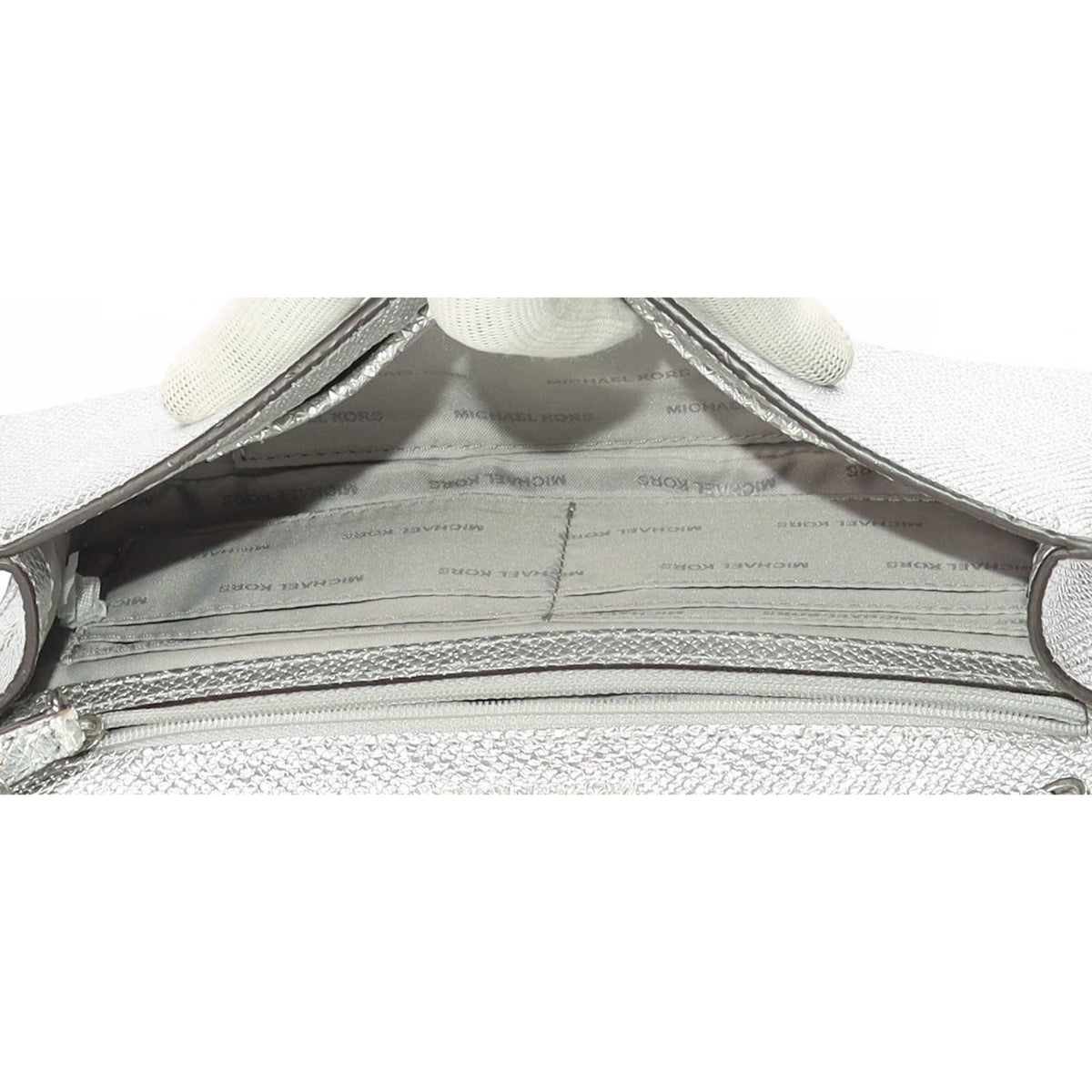 Michael Kors Mott Silver Crossbody Bag