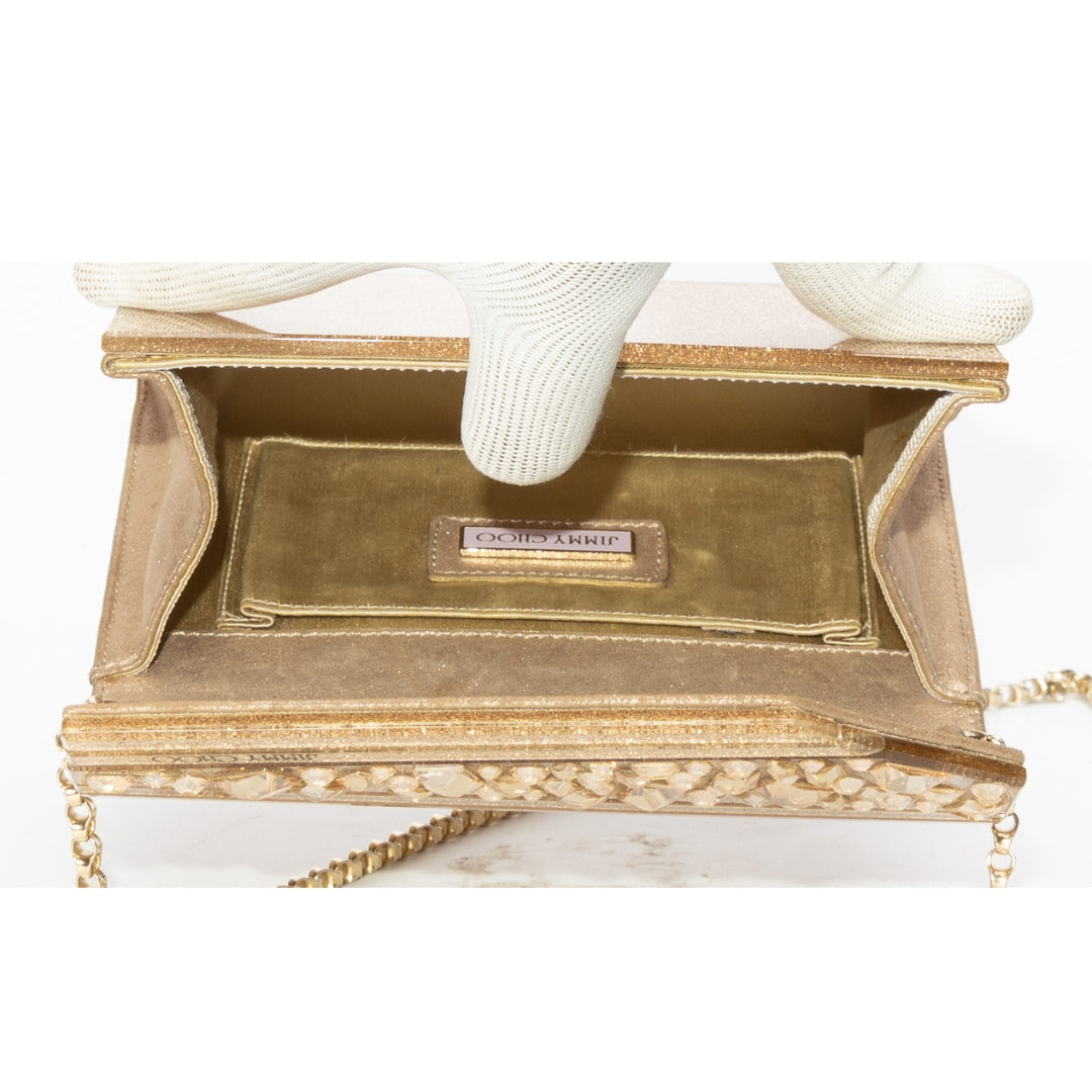Jimmy Choo Candy Coarse Glitter Clutch
