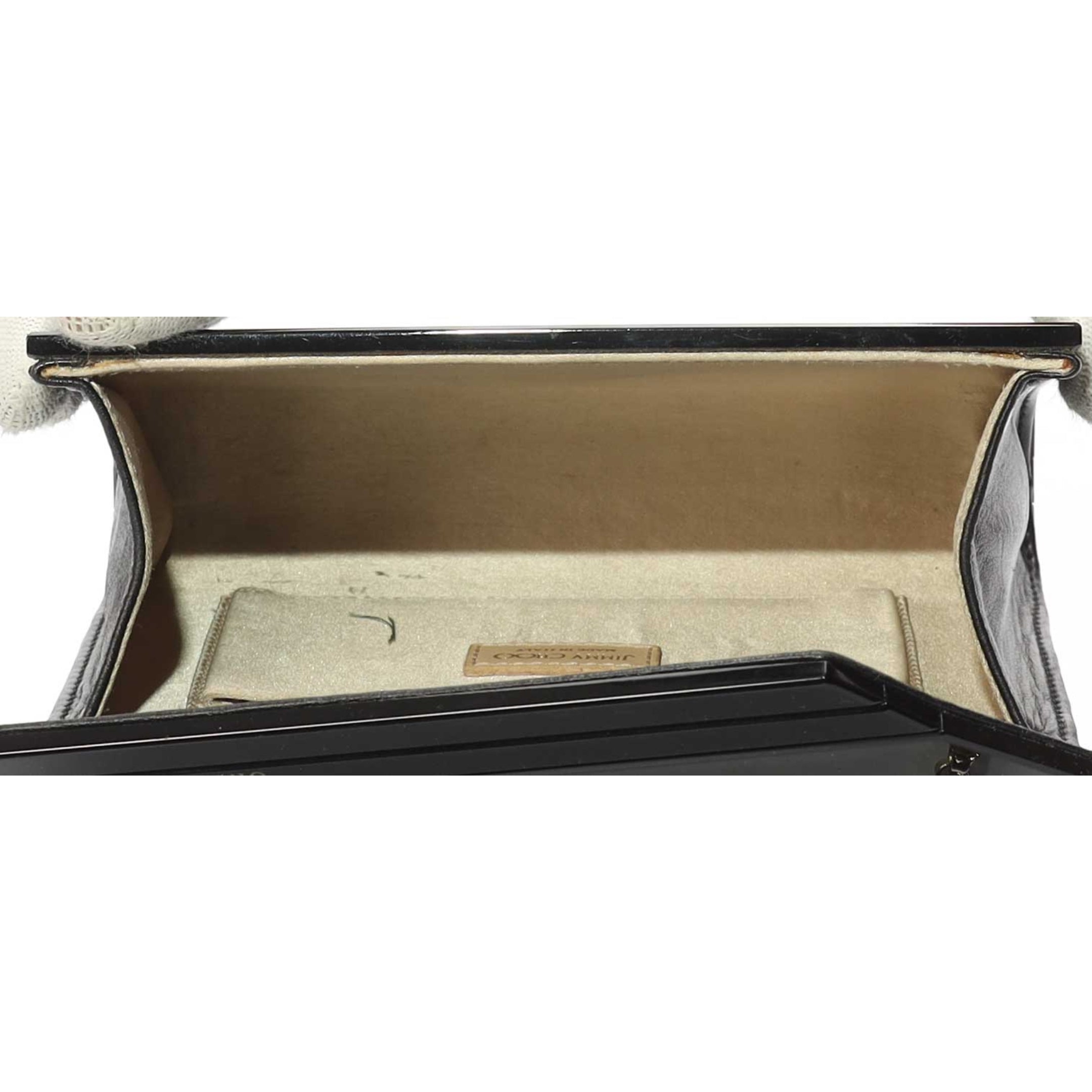 Jimmy Choo Black Acrylic Candy Clutch Bag