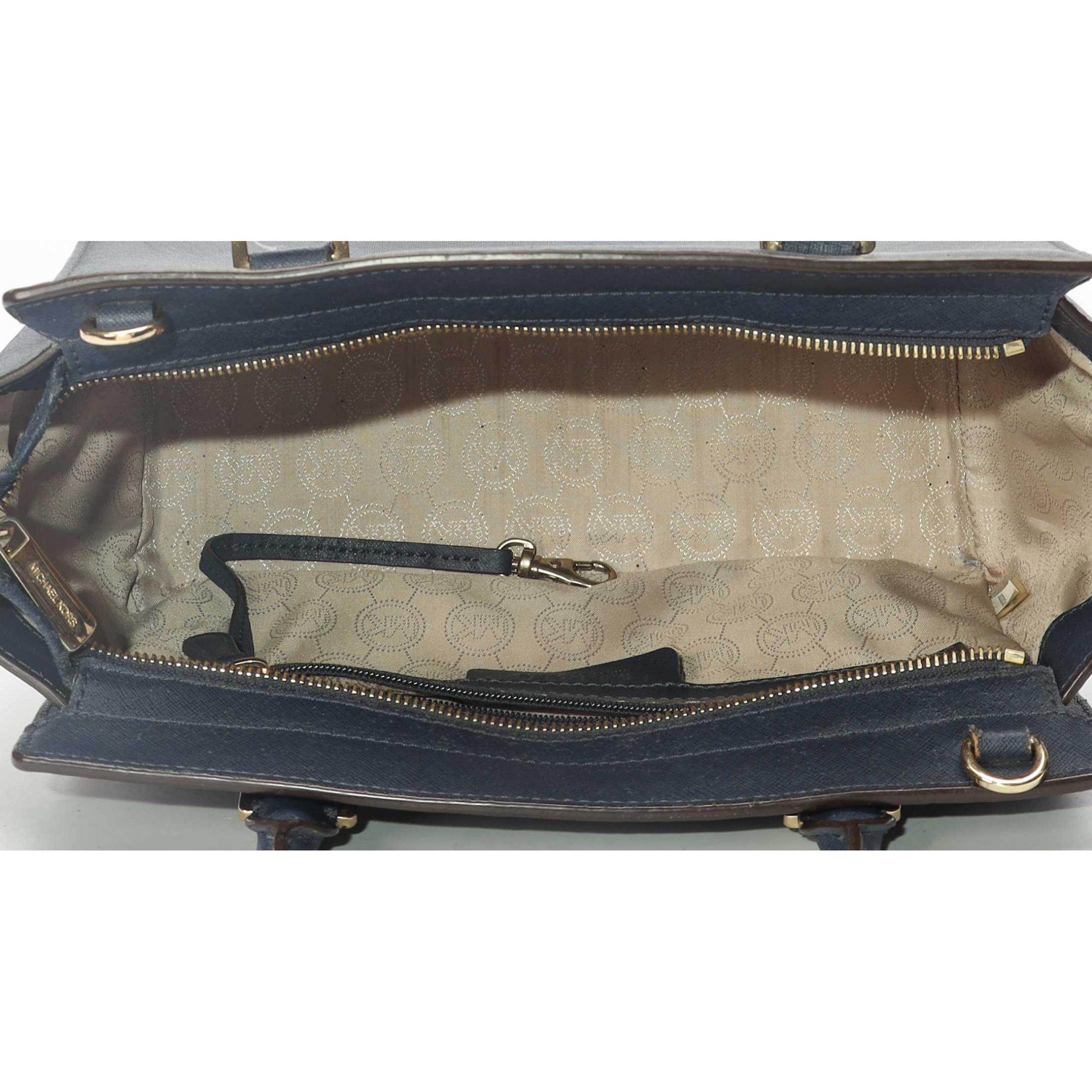 Michael Kors Selma Blue Satchel