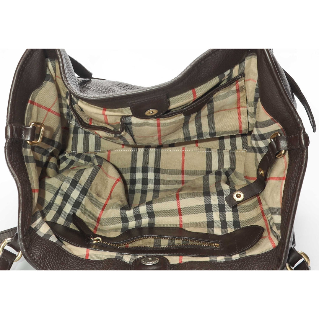 Burberry Dark Brown Canterbury Tote