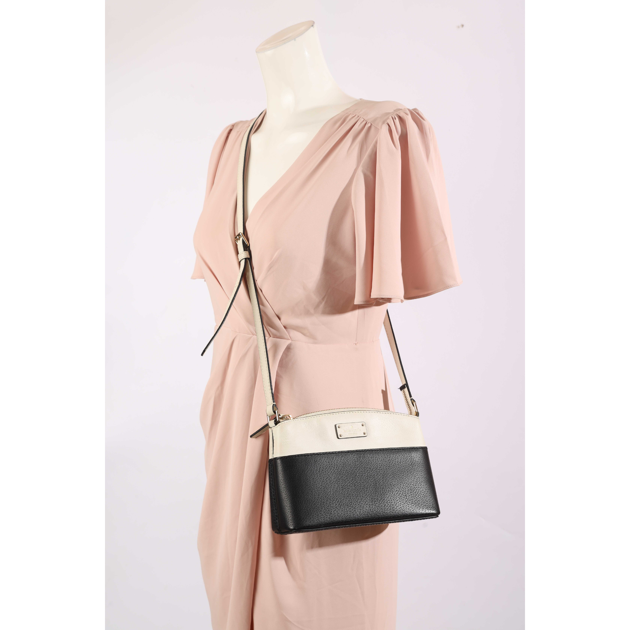 Kate Spade Black and White Crossbody Bag