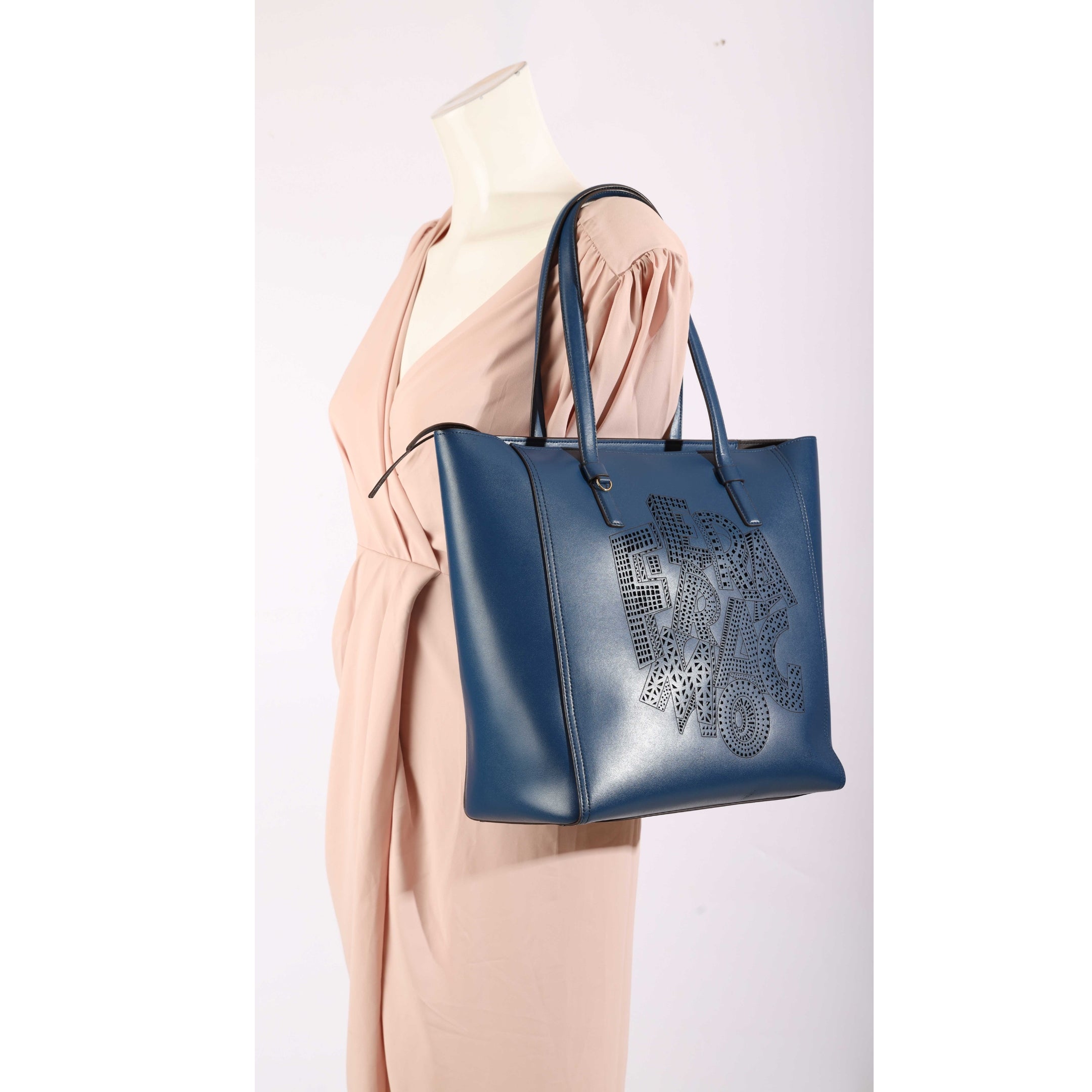 Salvatore Ferragamo Bonnie Blue Tote