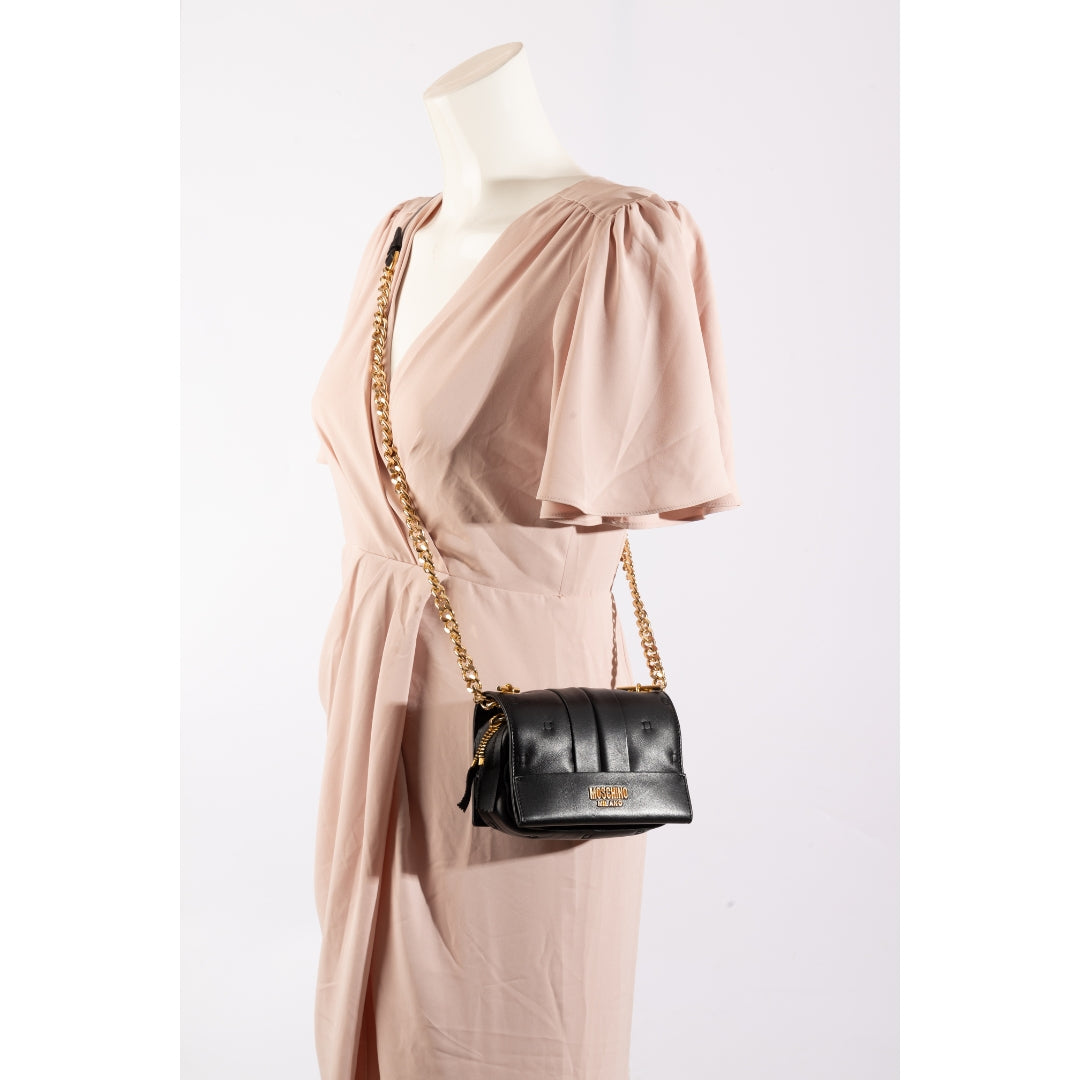 Moschino Inside Out Leather Crossbody Bag