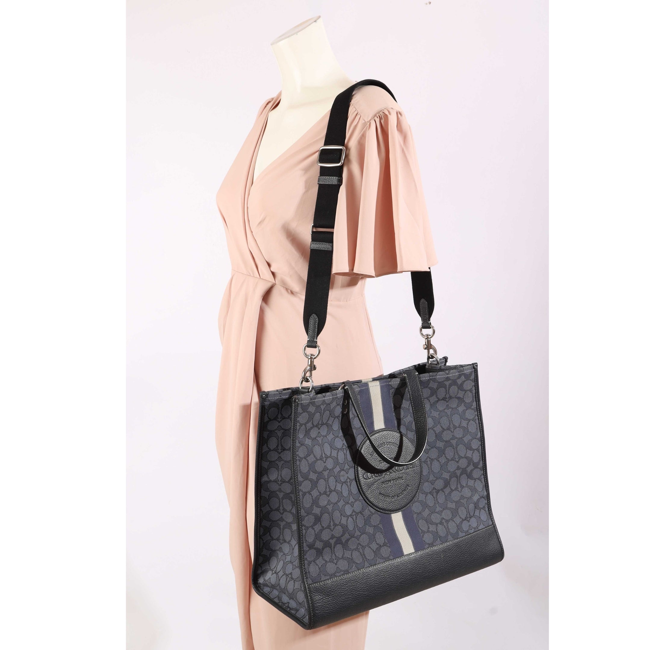 Coach Dempsey 40 Navy Tote Bag