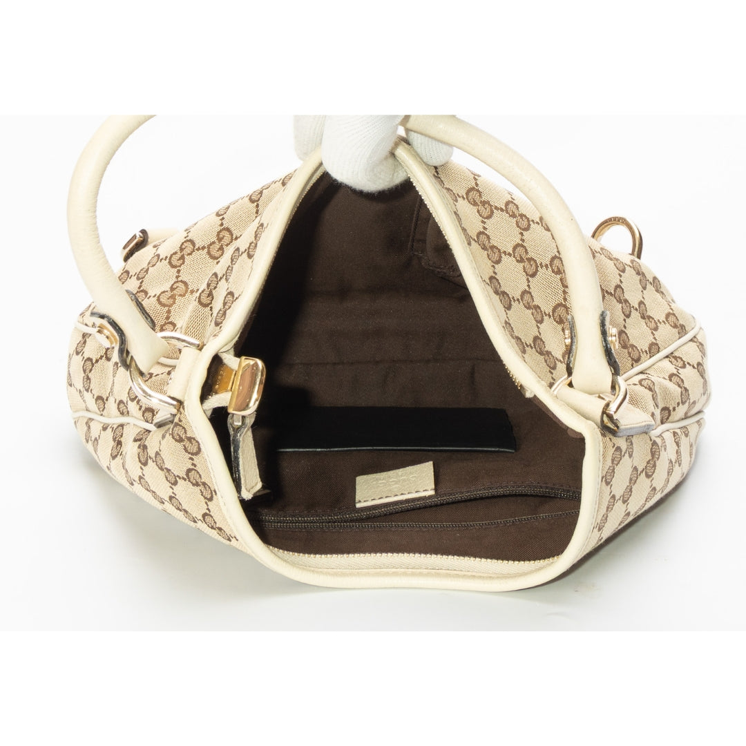 Gucci Beige GG Abbey D-Ring Hobo Bag