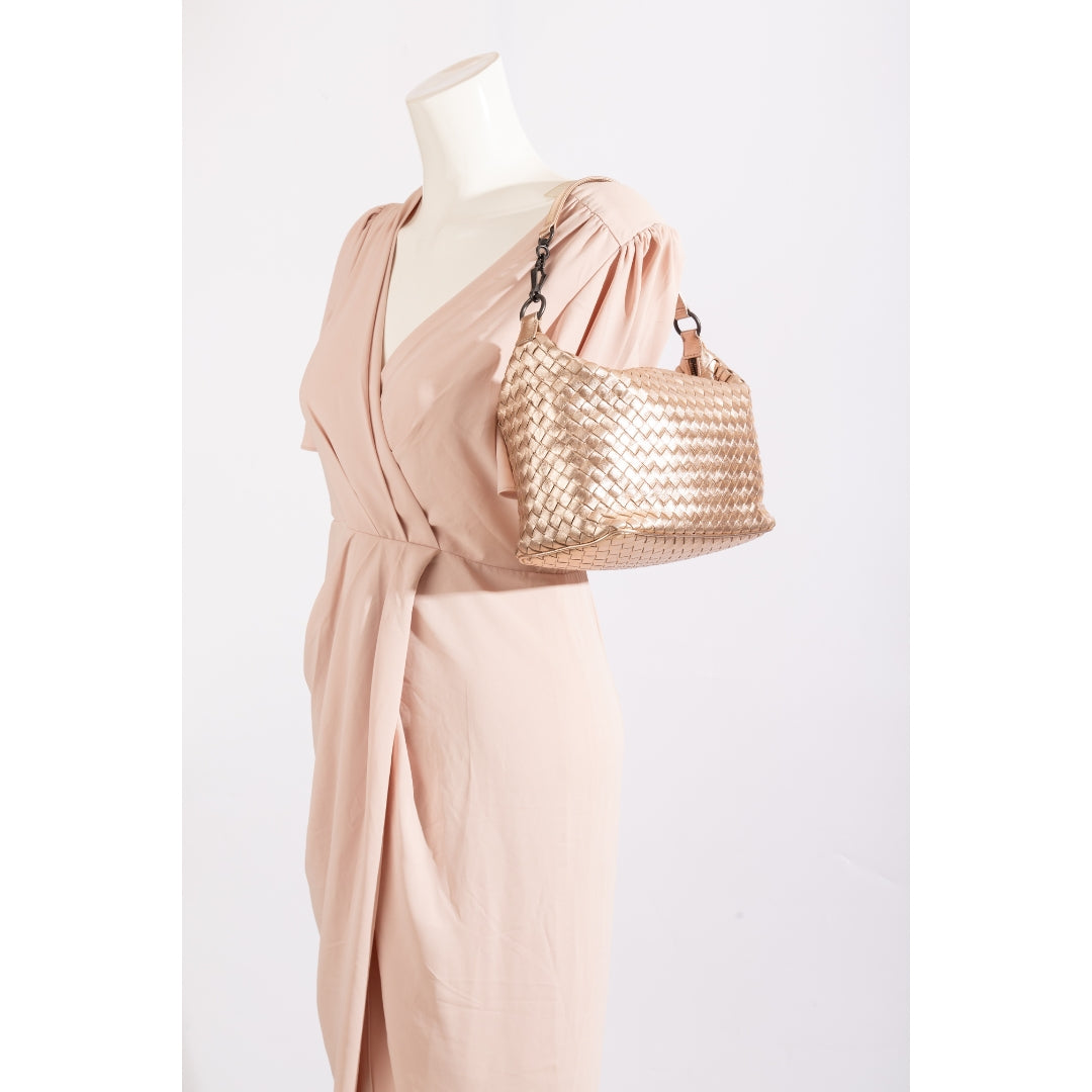 Bottega Veneta Intrecciato Metallic Hobo Bag