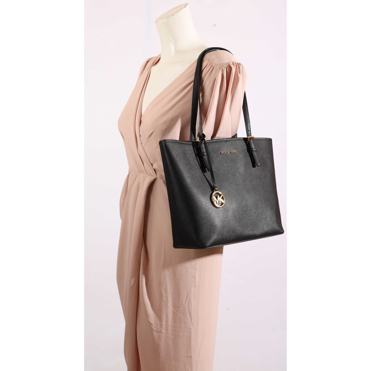 Michael Kors Jet Set Travel Black Tote