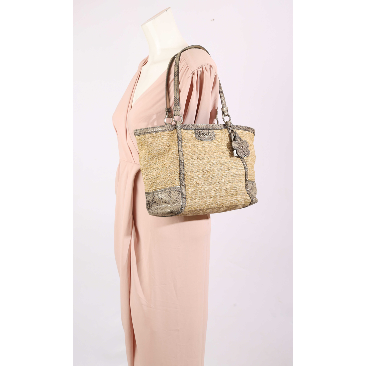 Coach Alexandra Straw Tote