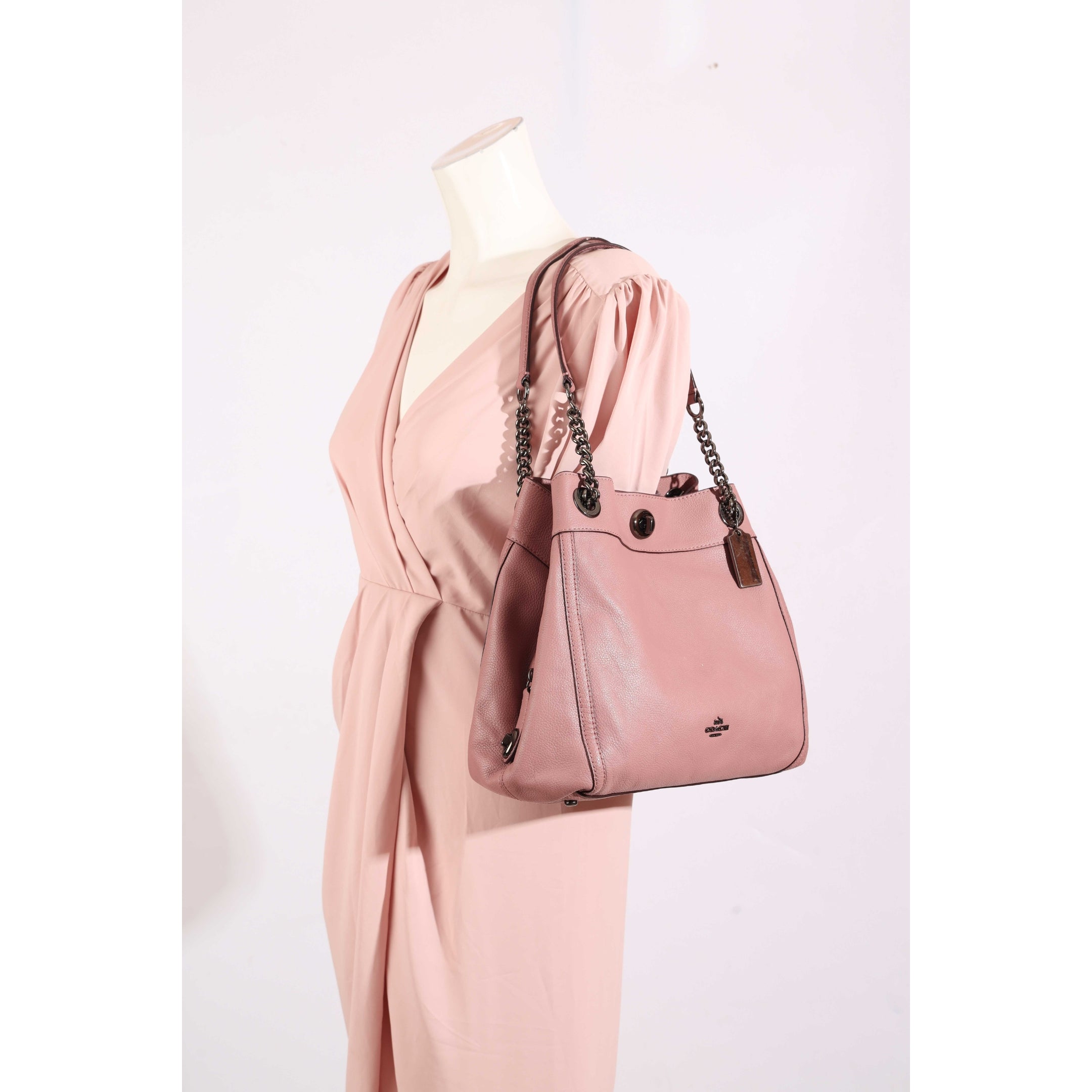 Coach Pink Edie Shoulder Bag