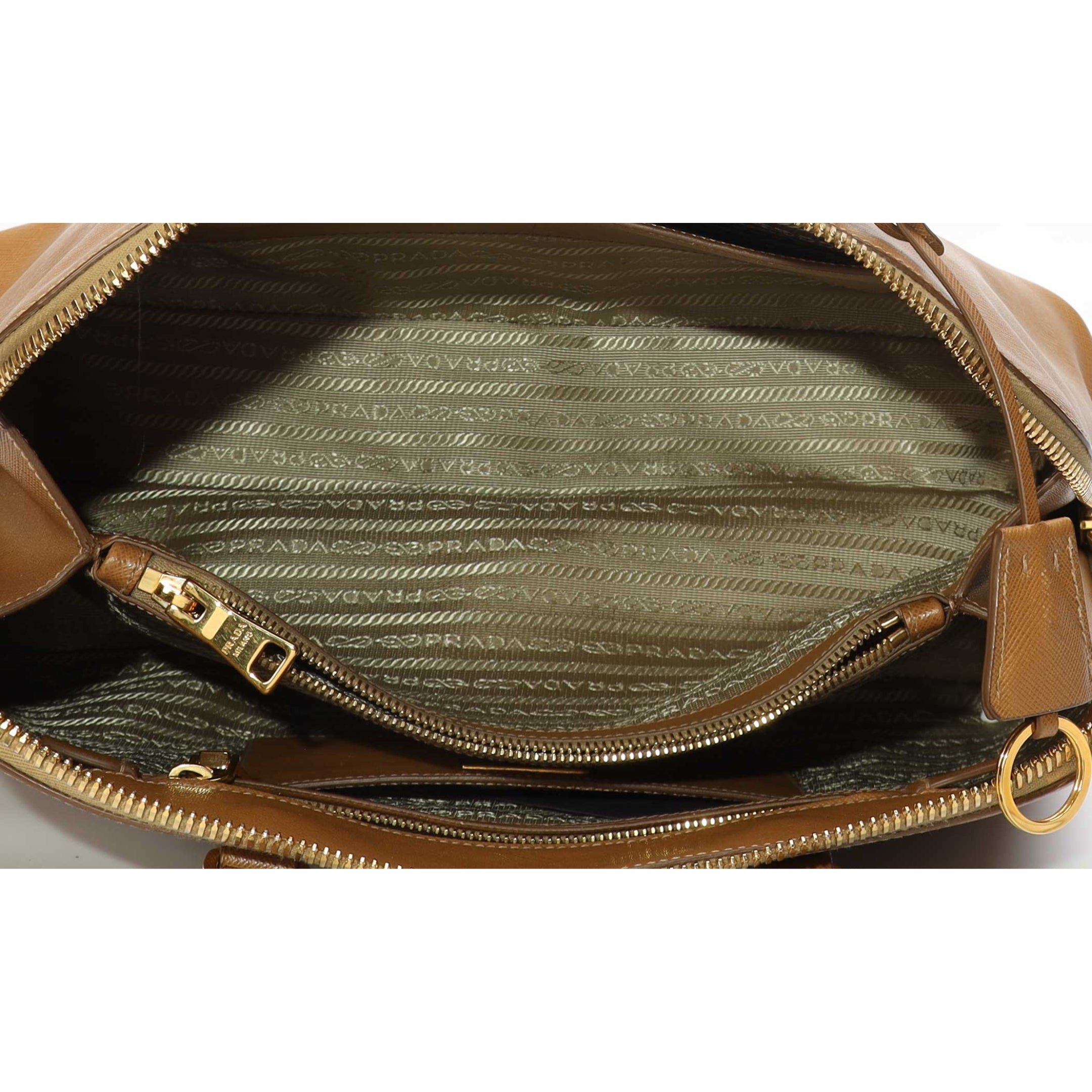 Prada Caramel Promenade Large Satchel