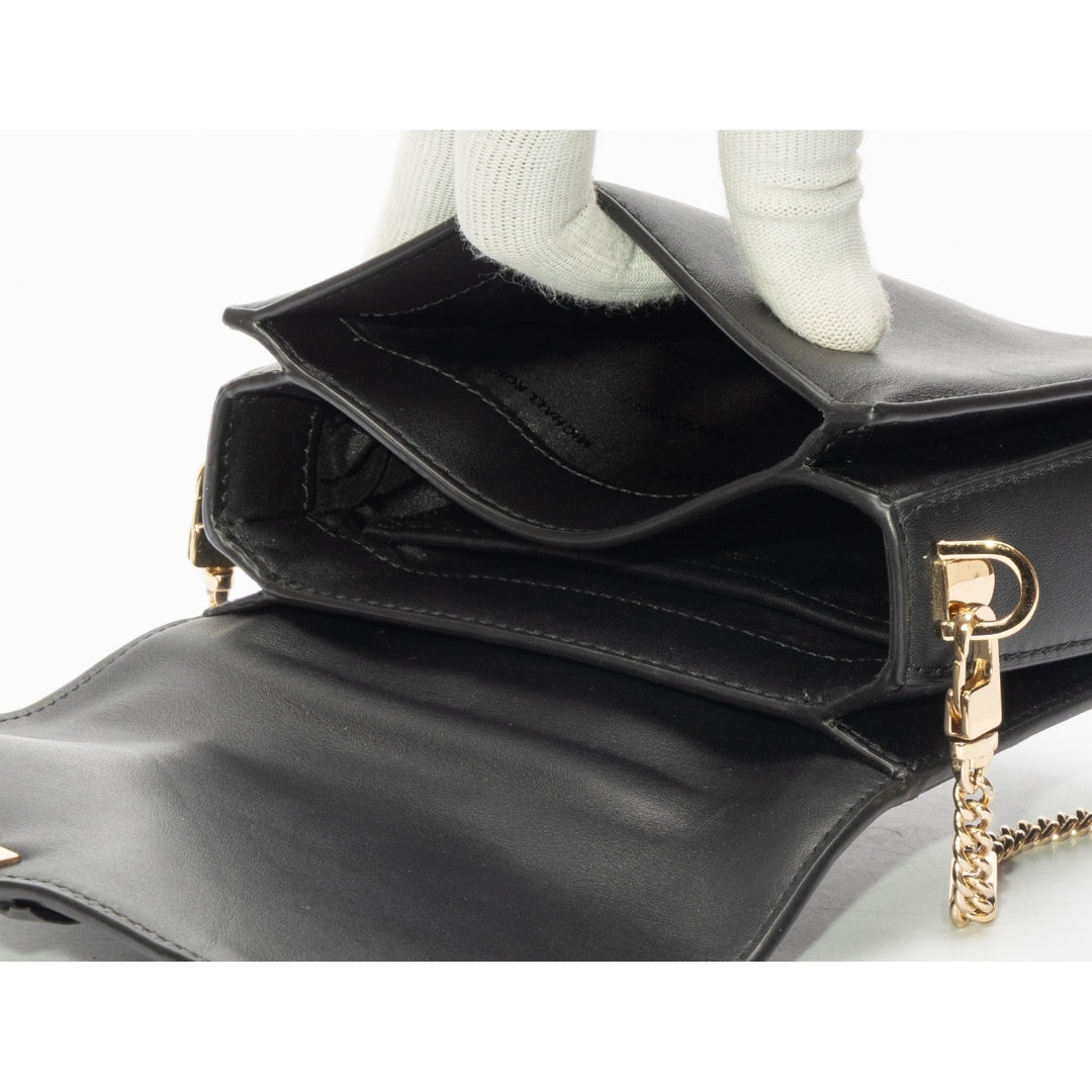 Michael Kors Jade Ruffled Leather Clutch