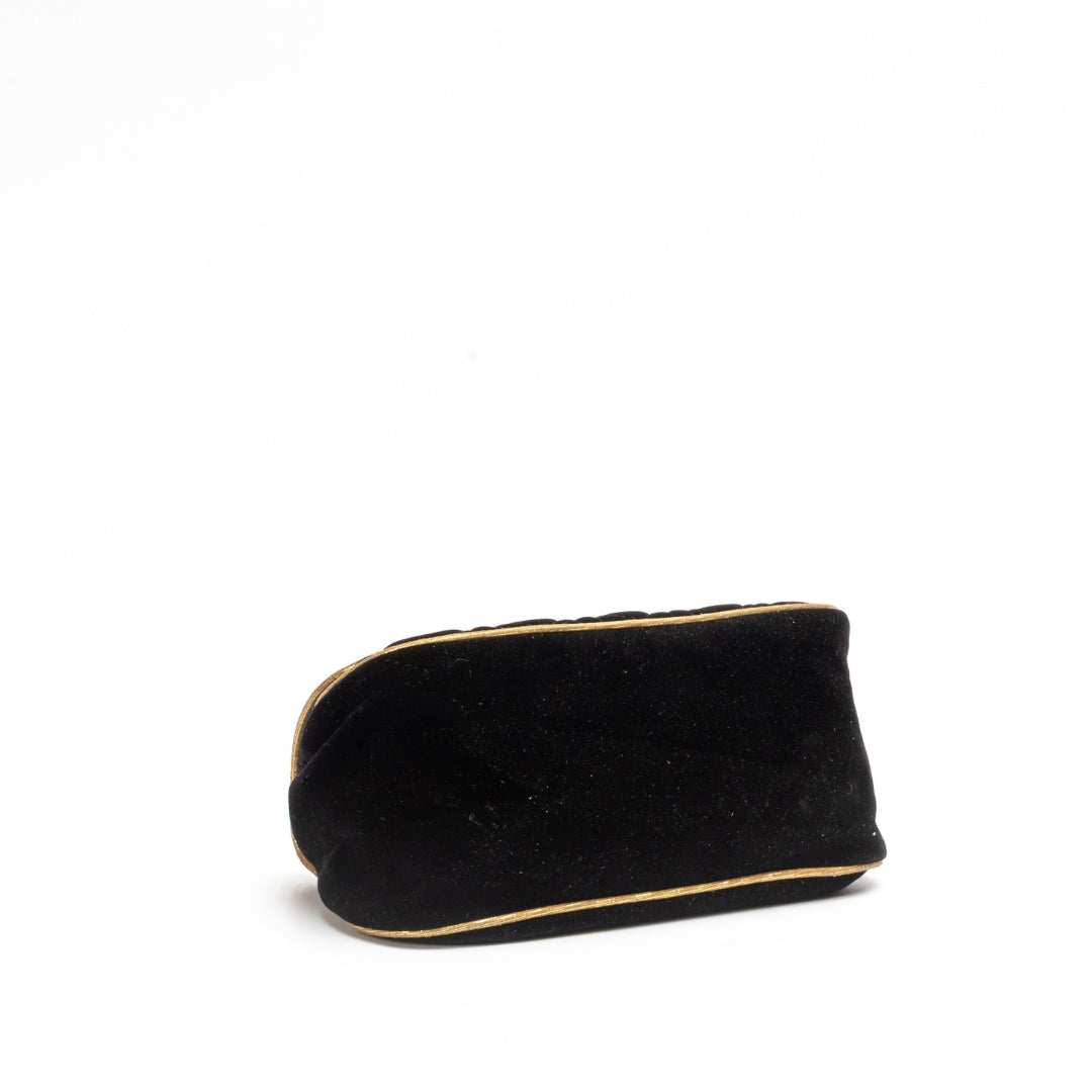 Dior Black Velvet Pouch