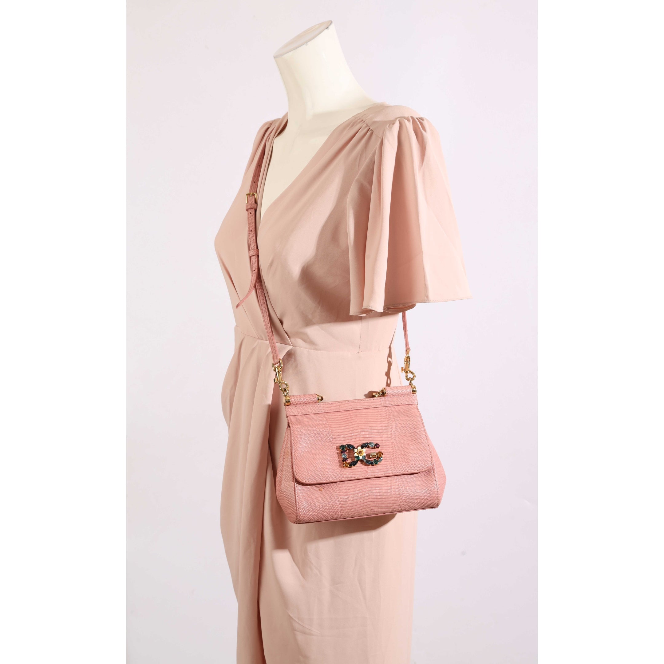 Dolce & Gabbana Sicily Pink Top Handle Bag