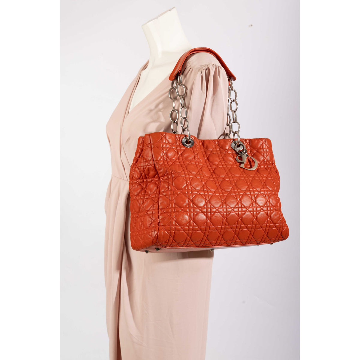 Christian Dior Quilted Shopping Tote