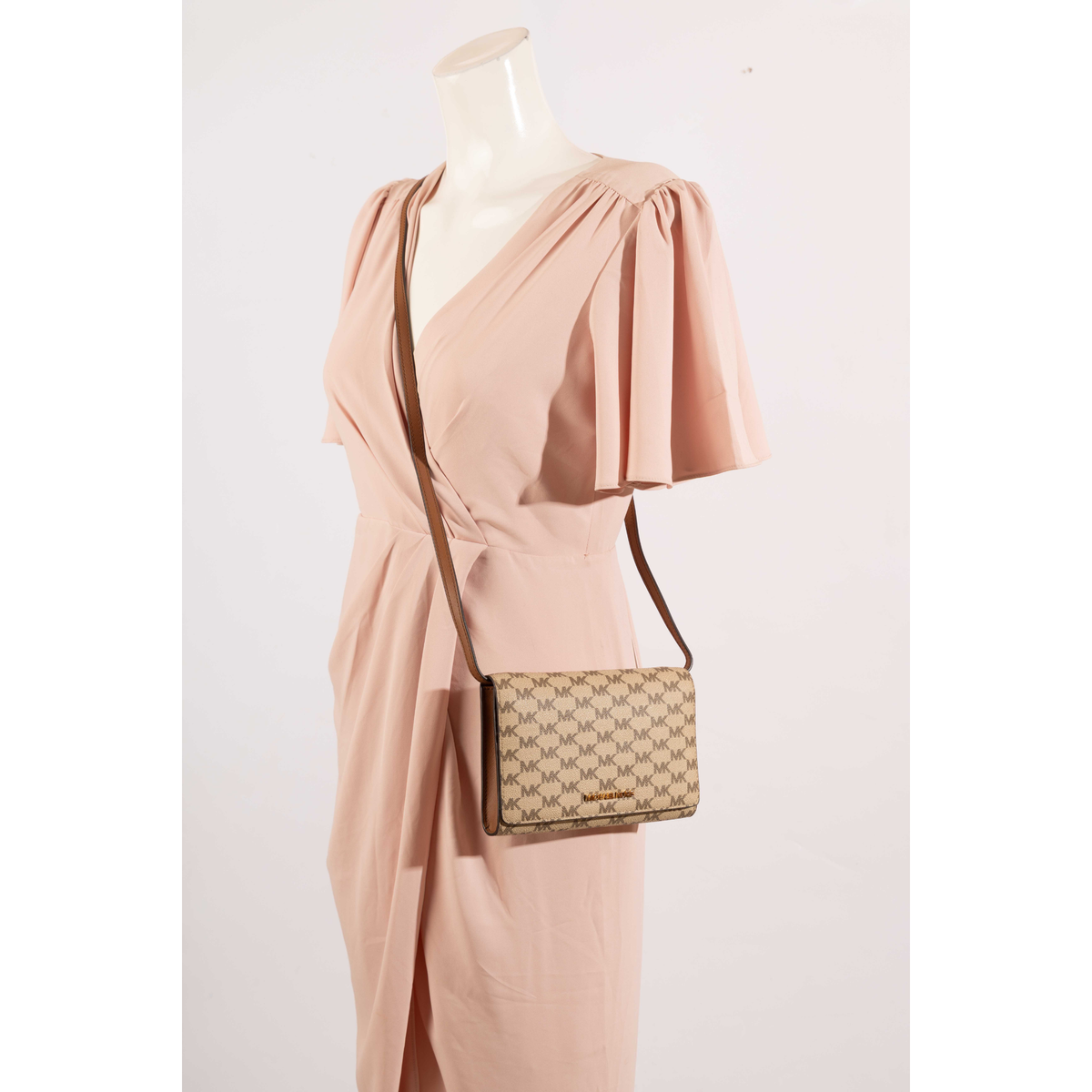 Michael Kors Signature Logo Convertible Crossbody Bag