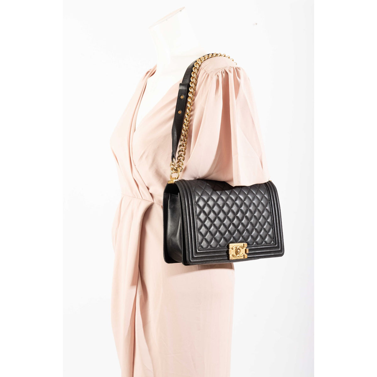 Chanel Boy Quilted Crossbody Bag