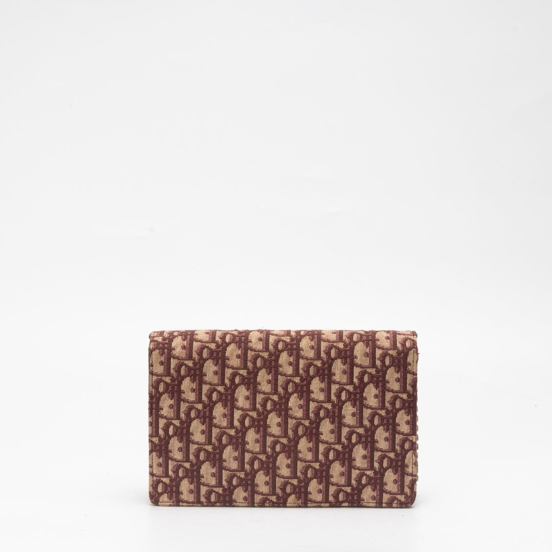 Christian Dior Oblique Jacquard Saddle Pochette