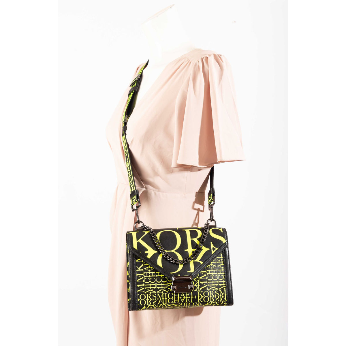 Michael Kors Whitney Newsprint Convertible Bag