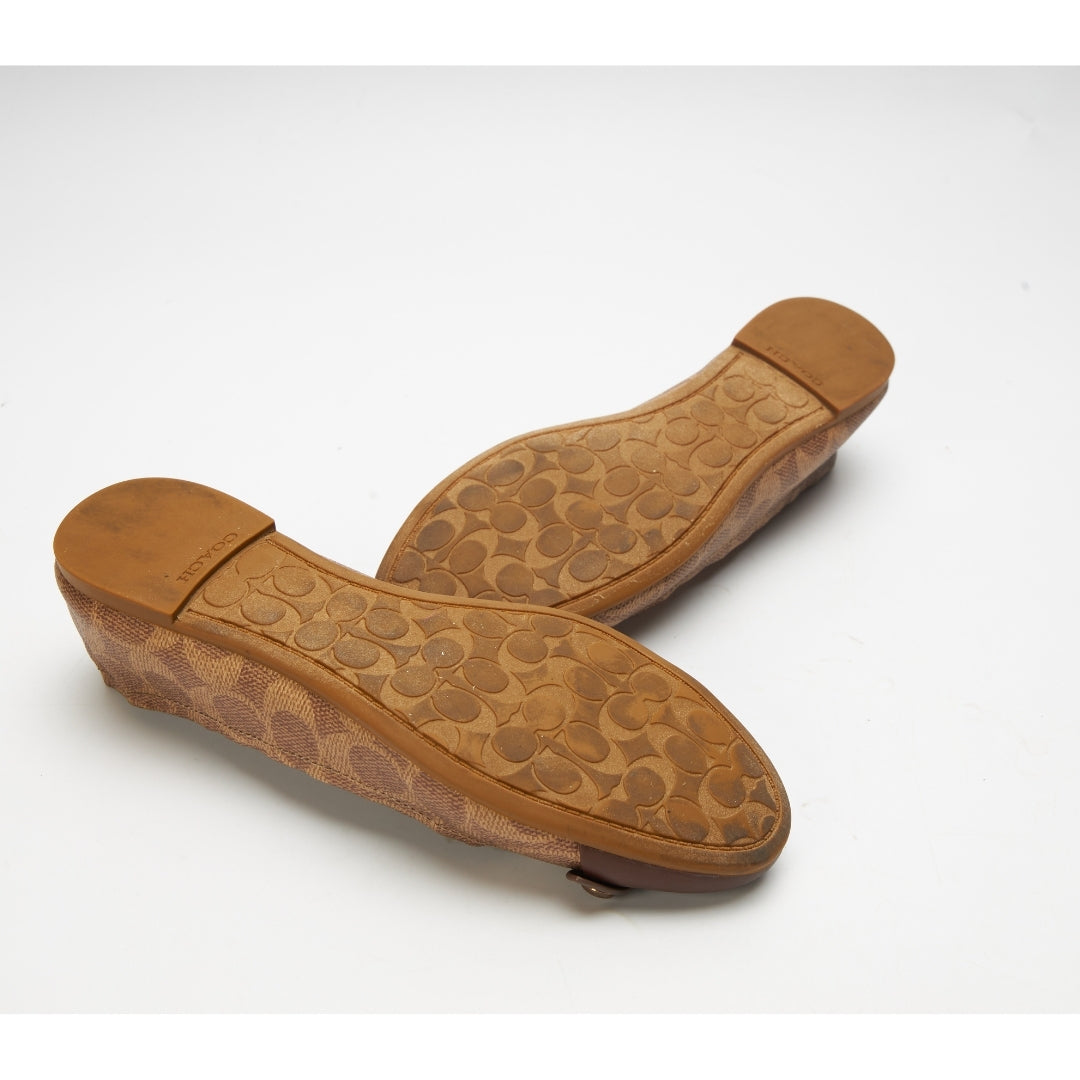 Coach Printed Toe-Cap Ballerinas