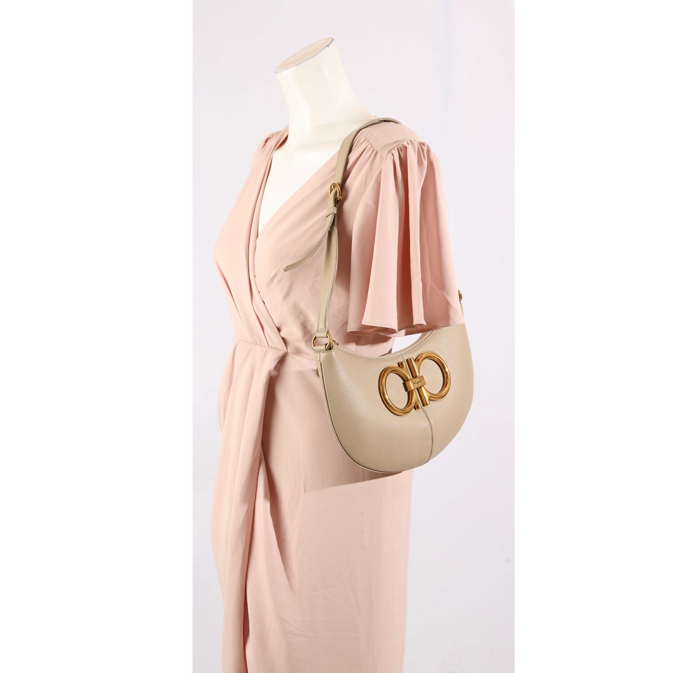 Salvatore Ferragamo Maxi Gancio Shoulder Bag