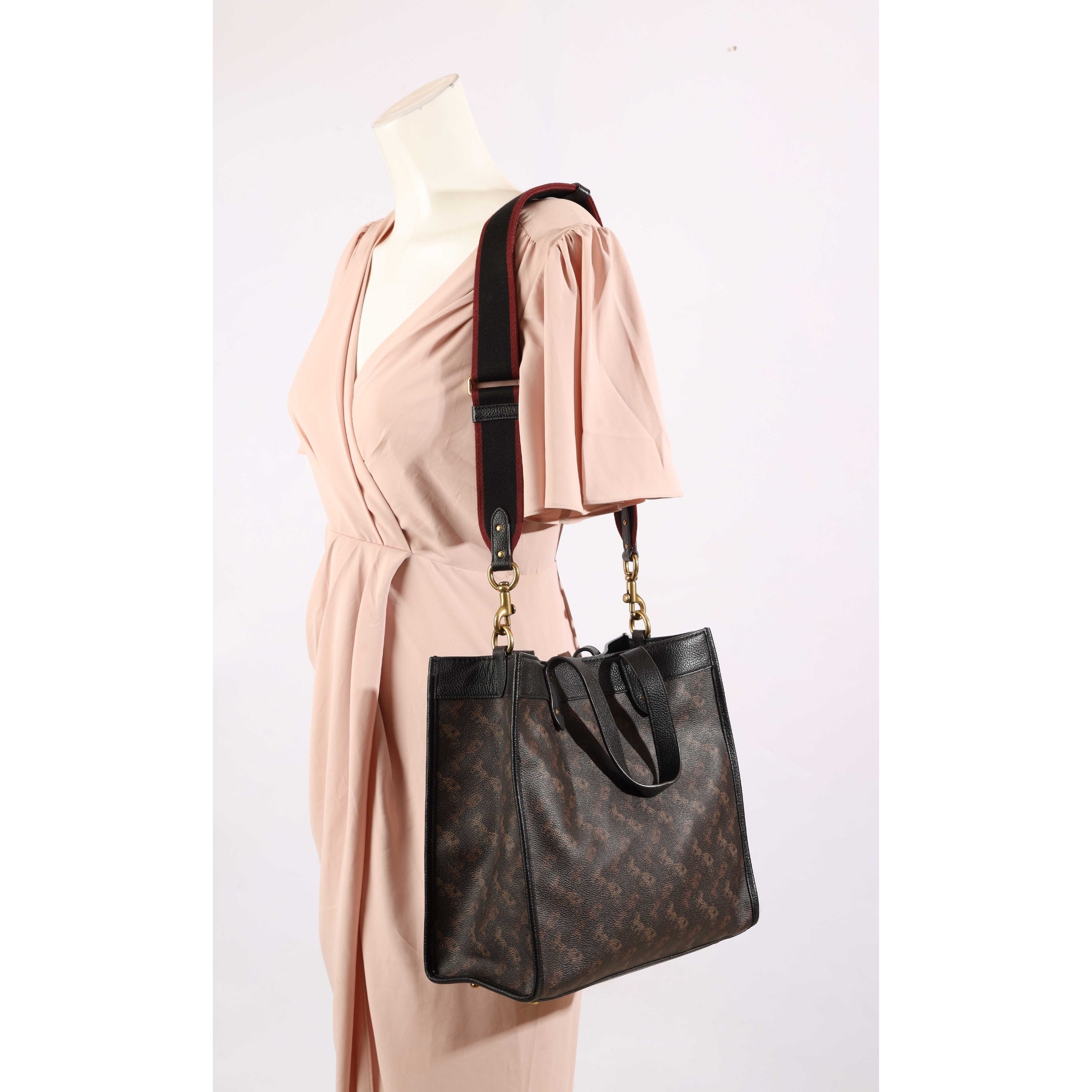 Coach Field Horse And Carriage Print Tote