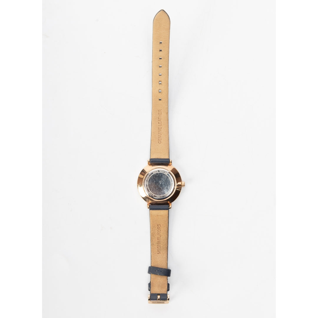 Michael Kors Leather Strap Watch For Women