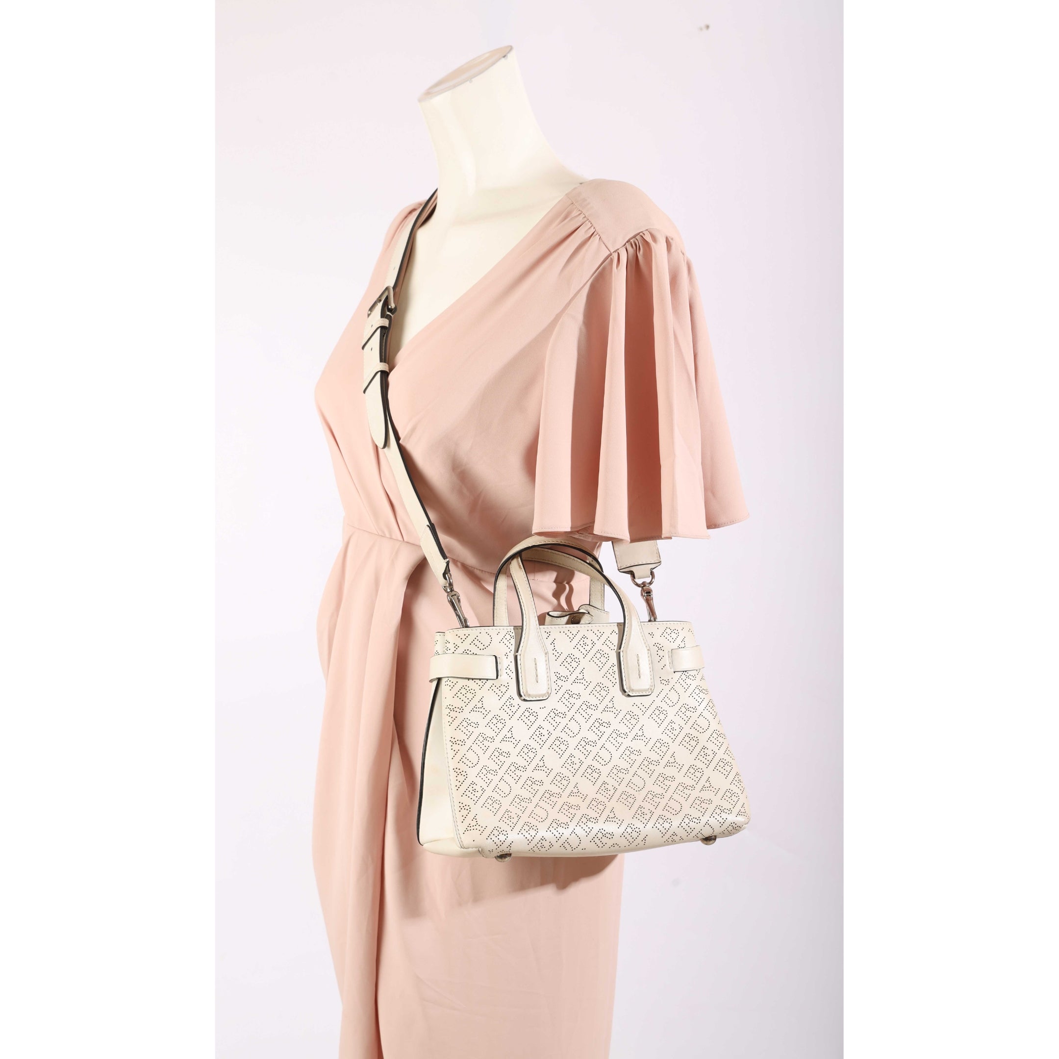 Burberry Perforated Banner Tote