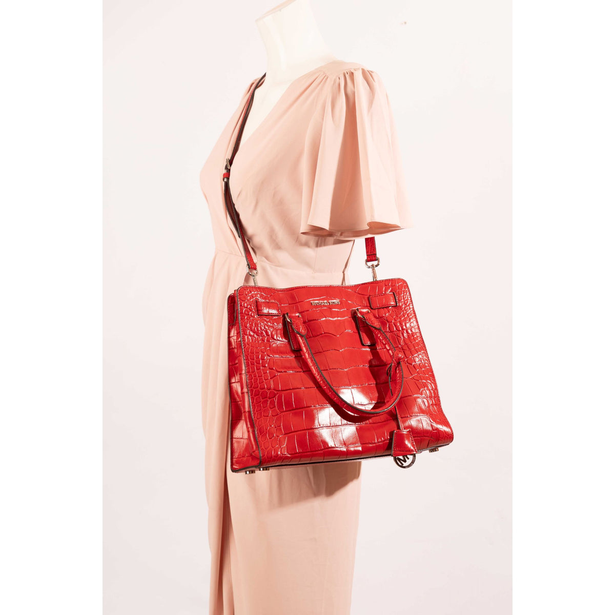 Michael Kors Dillon Croc Satchel