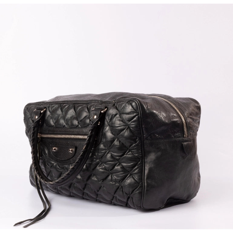Balenciaga Plombe Quilted Chevre Satchel