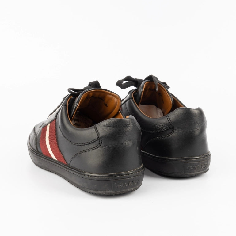 Bally Leather Striped Sneakers