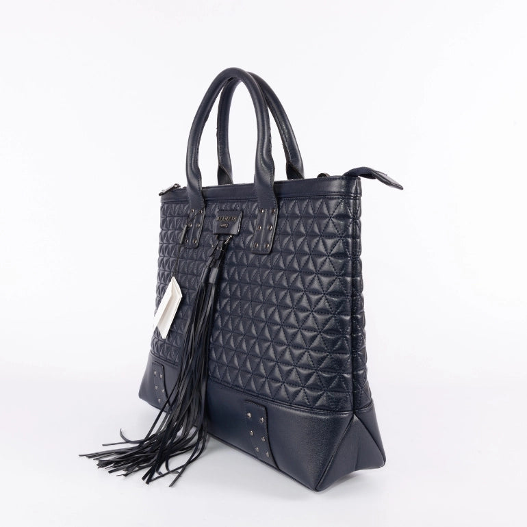 Balmain Domaine Quilted Leather Tote