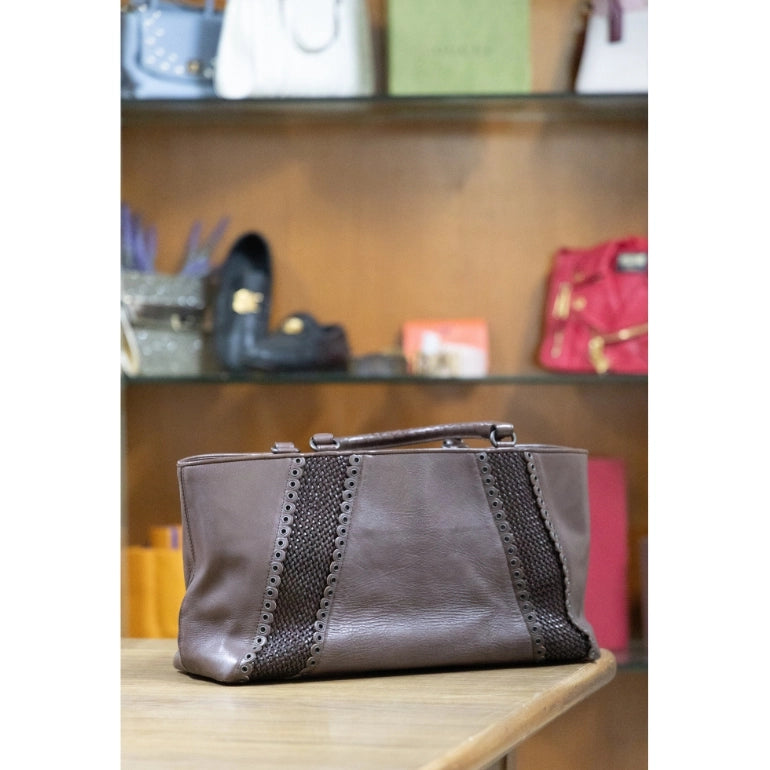 Bottega Veneta Rugiada Tote With Grommet Detail