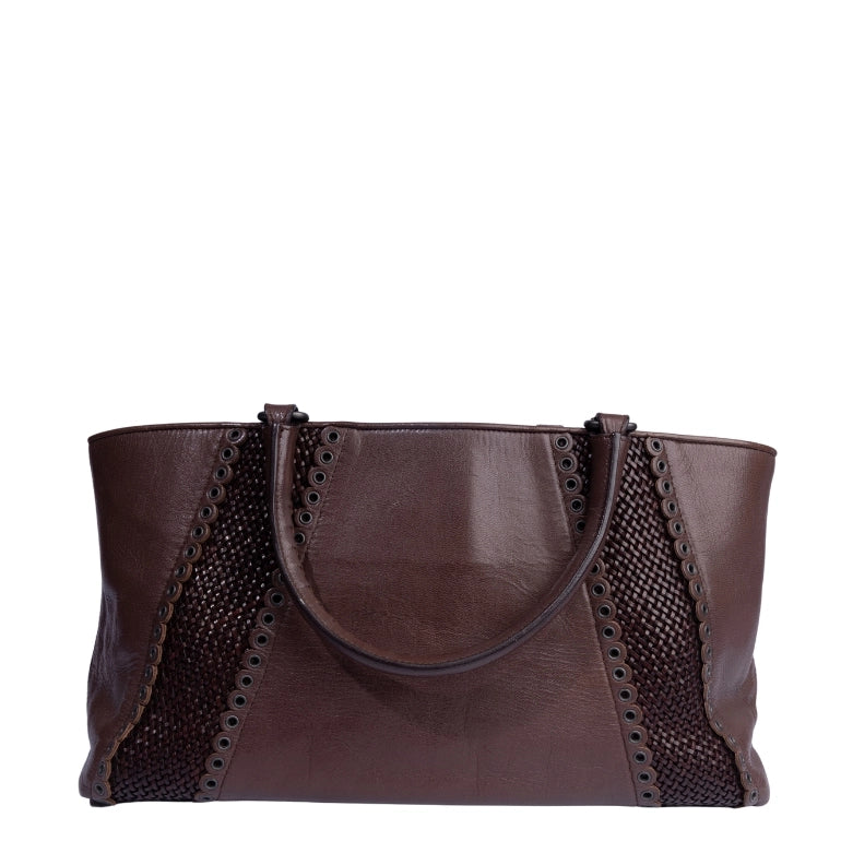 Bottega Veneta Rugiada Tote With Grommet Detail