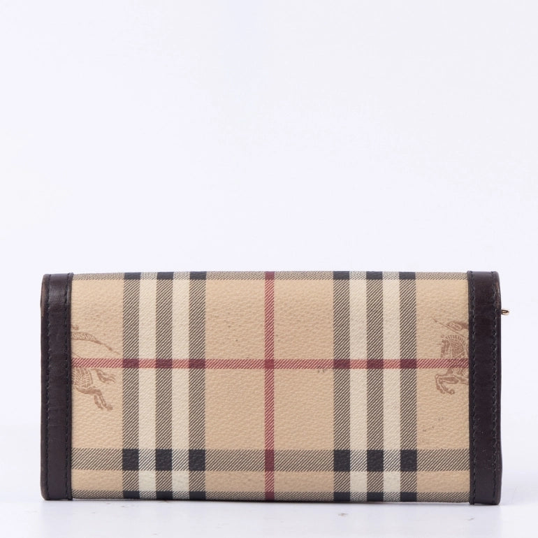 Burberry Haymarket Check Continental Wallet
