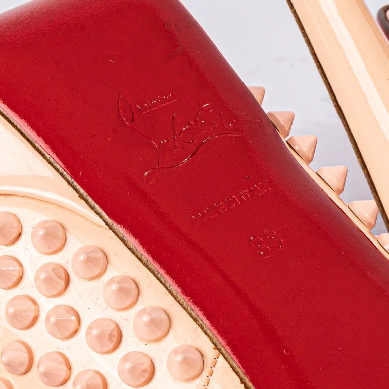Christian Louboutin Peep Spikes Platform Pumps
