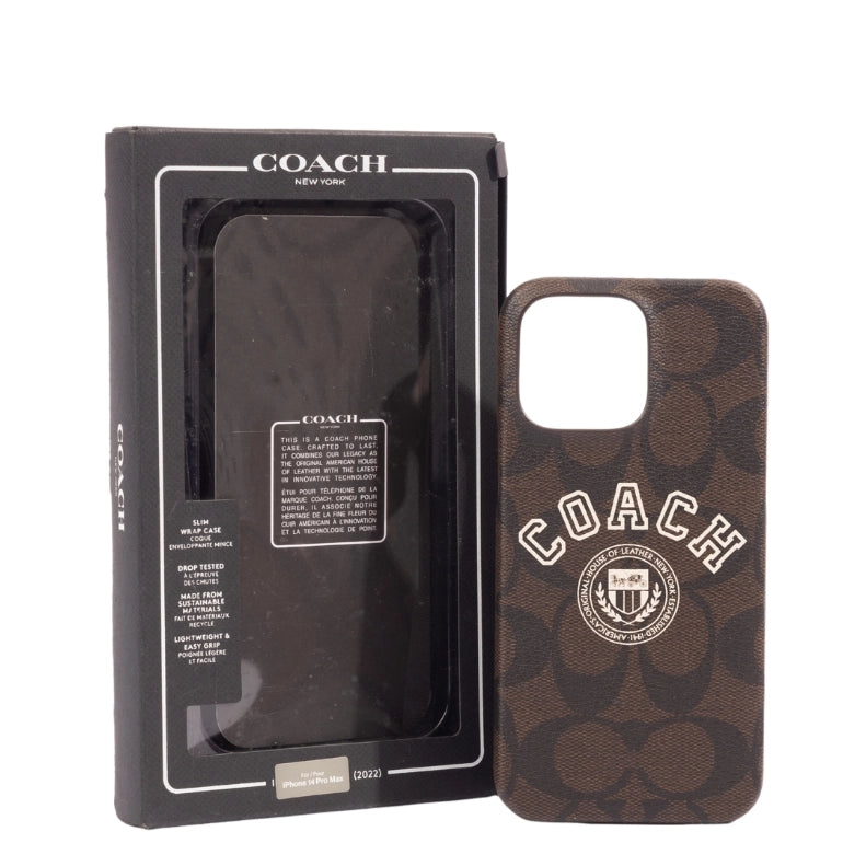 Coach Iphone 14 Pro Max Case In Signature Canvas