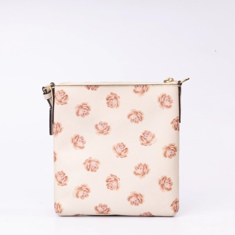 Coach Kitt Messenger Crossbody With Rose Print